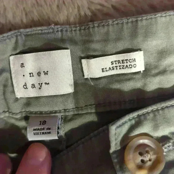 A. new Day green shorts, size 18 - Picture 2 of 3